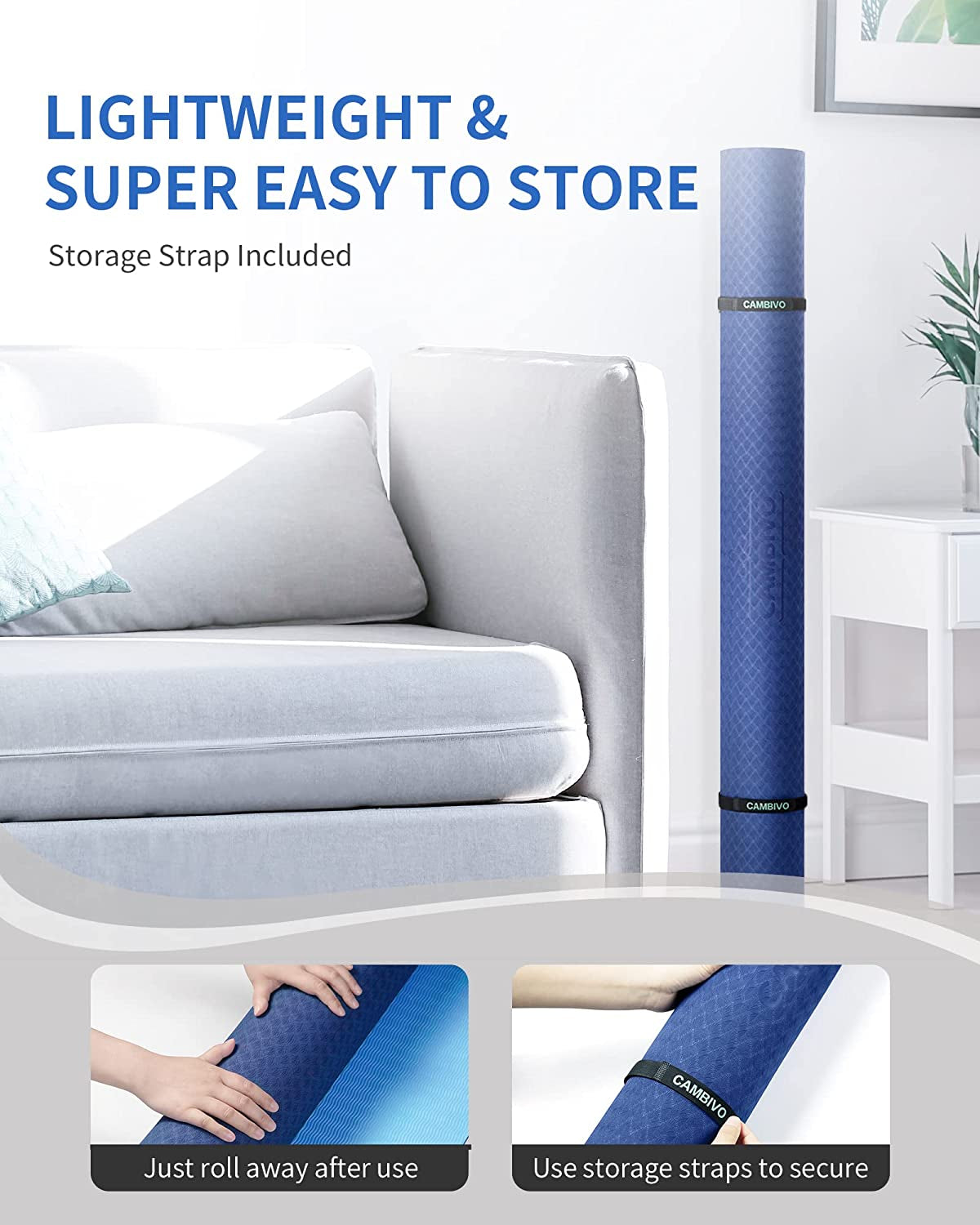 Large Yoga Mat (6'X 4'), Extra Wide Yoga Mat