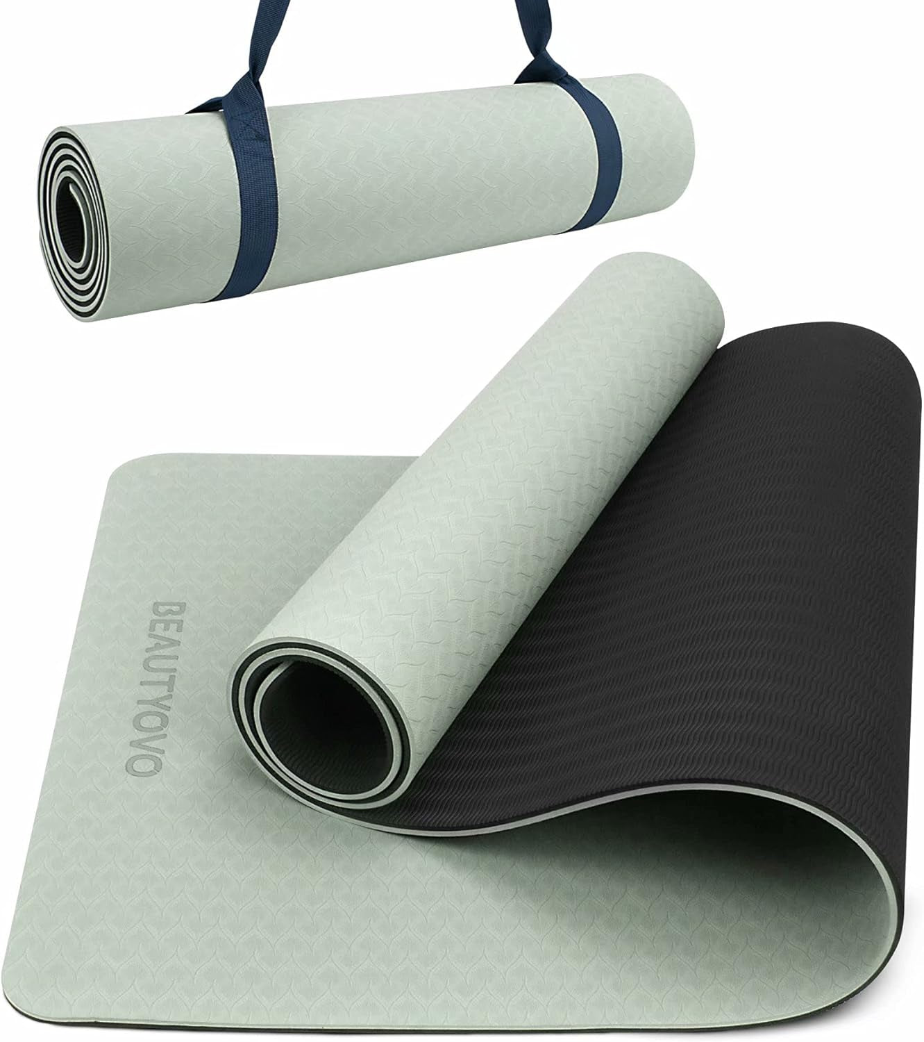 Extra Thick Yoga Mat with Strap