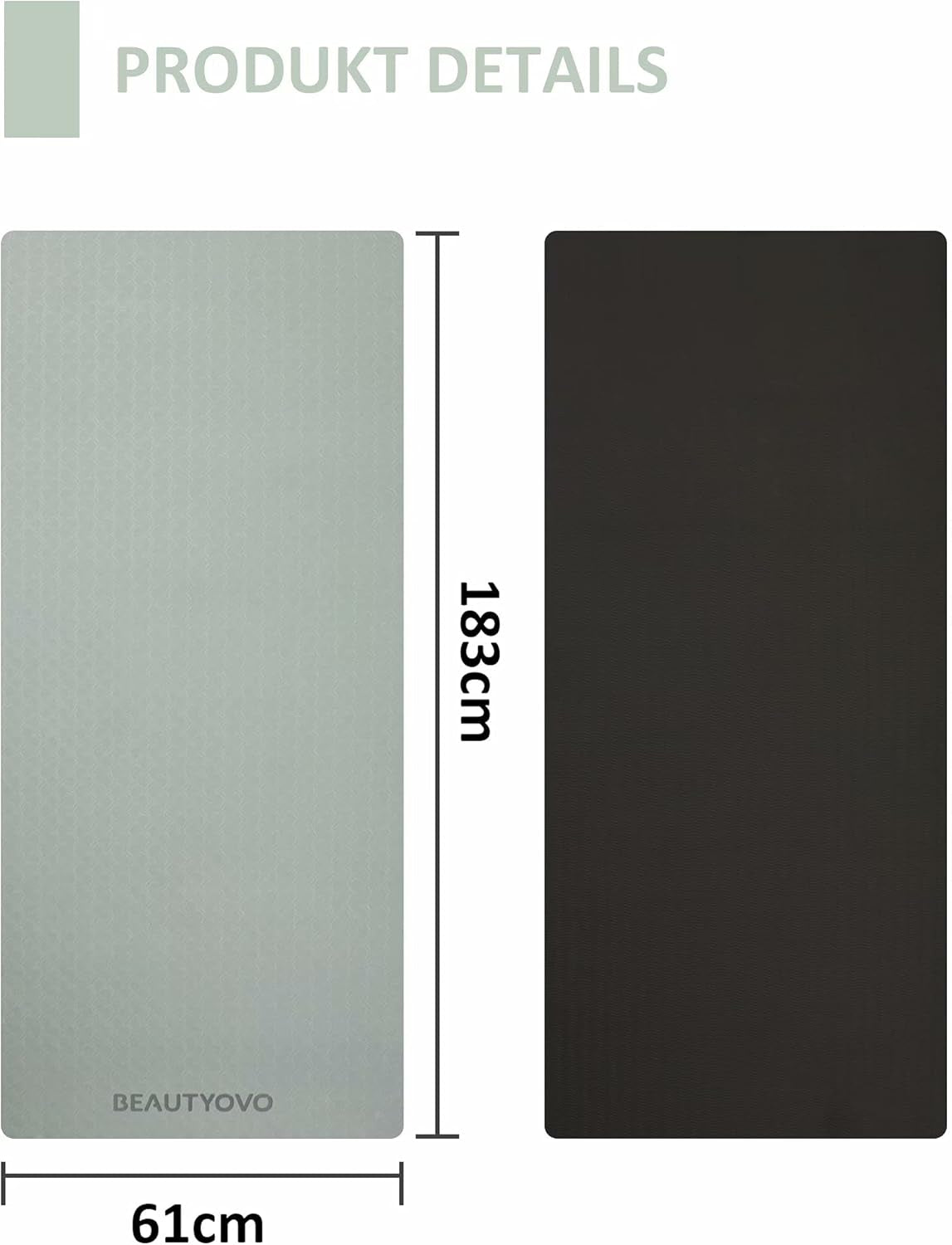 Extra Thick Yoga Mat with Strap