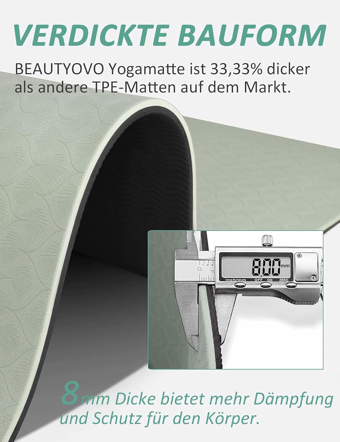 Extra Thick Yoga Mat with Strap